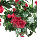 Artificial Stimulation Rose Vine Home Garden Fences Gazebos Wedding Party Restaurant Decor Pack of 6PCS Rose Red