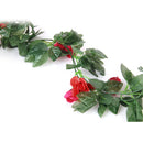 Artificial Stimulation Rose Vine Home Garden Fences Gazebos Wedding Party Restaurant Decor Pack of 6PCS Rose Red