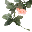 Artificial Stimulation Rose Vine Home Garden Fences Gazebos Wedding Party Restaurant Decor Pack of 2PCS Pink
