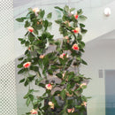 Artificial Stimulation Rose Vine Home Garden Fences Gazebos Wedding Party Restaurant Decor Pack of 2PCS Pink