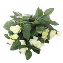 Artificial Stimulation Silk Flowers Rose Vine Home Fences Archways Gazebos Wedding Party Restaurant Decor Pack of 5PCS Beige