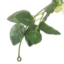 Artificial Stimulation Silk Flowers Rose Vine Home Fences Archways Gazebos Wedding Party Restaurant Decor Pack of 5PCS Beige