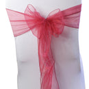Sweet Cute Organza Chair Cover Bow Sashes Ribbons Wedding Party Birthday Banquet Decor Pink