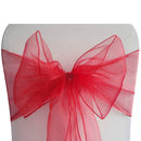 Sweet Cute Organza Chair Cover Bow Sashes Ribbons Wedding Party Birthday Banquet Decor Rosy