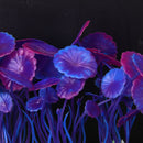Non Toxic Environment Friendly Simulation Plastic Aquatic Plants Aquarium Ornament Decorations Purple