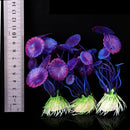 Non Toxic Environment Friendly Simulation Plastic Aquatic Plants Aquarium Ornament Decorations Purple
