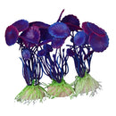 Non Toxic Environment Friendly Simulation Plastic Aquatic Plants Aquarium Ornament Decorations Purple