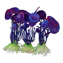 Non Toxic Environment Friendly Simulation Plastic Aquatic Plants Aquarium Ornament Decorations Purple