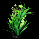 Plastic Non-Toxic Environment Friendly Simulation Aquatic Plant Aquarium Ornament Decorations Green 8.7 x 5.5 x 24cm
