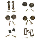 Antique Style Sleek Design Drawer Cabinet Door Window Pull With Mounting Screw 22mm