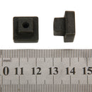 Antique Square Design Drawer Cabinet Door Pull With Mounting Screw Home Office Decor Black 15x15x12 mm