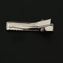 50Pieces 32mm Flat Metal Single Prong Alligator Hair Clips Duckbills Barrettes