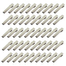 50Pieces 32mm Flat Metal Single Prong Alligator Hair Clips Duckbills Barrettes