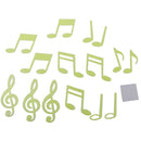 14pieces Glow In The Dark Musical Note Symbol Stickers Kid Wall Bedroom Nursery