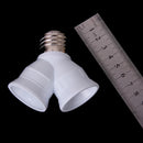 DurableY Shape Light Bulb Lamp Socket Enlarger Adapter E27 to 2 E27
