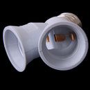 DurableY Shape Light Bulb Lamp Socket Enlarger Adapter E27 to 2 E27