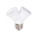 DurableY Shape Light Bulb Lamp Socket Enlarger Adapter E27 to 2 E27