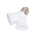 DurableY Shape Light Bulb Lamp Socket Enlarger Adapter E27 to 2 E27