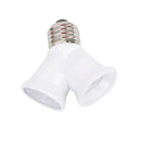 DurableY Shape Light Bulb Lamp Socket Enlarger Adapter E27 to 2 E27