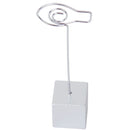 Cute Kids Children Stainless Steel Fish Shape Wire Clip Memo Holder Stand Organizer Home Office Decor Silver Grey