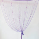 Polyester Beads Decoration Modern Style Window Door Curtain Divider Home Office Shop Decor Purple