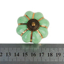 Cute Pumpkin Drawer Cabinet Bin Dresser Cupboard Pull Knob Handle With Screw Green
