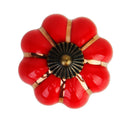 Cute Pumpkin Drawer Cabinet Bin Dresser Cupboard Pull Knob Handle With Screw Red