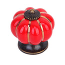 Cute Pumpkin Drawer Cabinet Bin Dresser Cupboard Pull Knob Handle With Screw Red