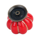 Cute Pumpkin Drawer Cabinet Bin Dresser Cupboard Pull Knob Handle With Screw Red