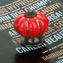 Cute Pumpkin Drawer Cabinet Bin Dresser Cupboard Pull Knob Handle With Screw Red