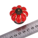 Cute Pumpkin Drawer Cabinet Bin Dresser Cupboard Pull Knob Handle With Screw Red