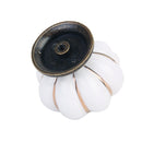 Cute Pumpkin Drawer Cabinet Bin Dresser Cupboard Pull Knob Handle With Screw White