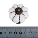 Cute Pumpkin Drawer Cabinet Bin Dresser Cupboard Pull Knob Handle With Screw White