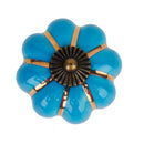 Cute Pumpkin Drawer Cabinet Bin Dresser Cupboard Pull Knob Handle With Screw Blue