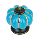 Cute Pumpkin Drawer Cabinet Bin Dresser Cupboard Pull Knob Handle With Screw Blue