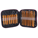 Smooth Bamboo Crochet Hooks Knitting Needles Hooks PACK OF 20PCS