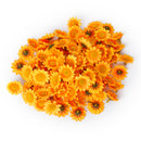 Cute Artificial Flower Heads For Headbands Hats Clothes Scrabooking Cards Photo Album Craft Weddings Supplies Yellow Pack Of 100PCS