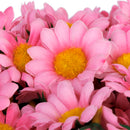 Artificial Realistic Gerbera Daisy Flowers Head Wedding Scrapbooking Costumes DIY Flowers Pack of 100PCS Light Pink