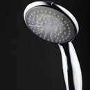 Plastic 7-Color Flicker LED Shower Head Silver 220mm