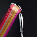 Plastic 7-Color Flicker LED Shower Head Silver 220mm