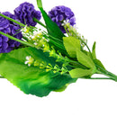 Simulation Hydrangea Flower Plant w/ 9 Flower Balls Home Garden DIY Mazarine