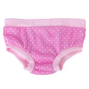 Cute Cotton Pink With White Dots Pattern Strawberry Decoration Female Dog Sanitary Pant Brief XL