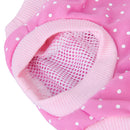 Cute Cotton Pink With White Dots Pattern Strawberry Decoration Female Dog Sanitary Pant Brief XL