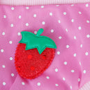 Cute Cotton Pink With White Dots Pattern Strawberry Decoration Female Dog Sanitary Pant Brief XL