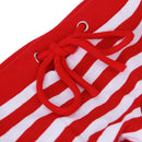 Cute Striped Pattern Cotton Dog Sanitary Pant Diaper Brief Pet Supplies Red + White L