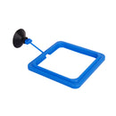 Plastic Square Shaped Fish Feeder Aquarium Fish Tank Supplies Blue 10cm x 10cm