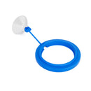 Plastic Round Shaped Fish Feeder Aquarium Fish Tank Supplies Blue 7.5cm