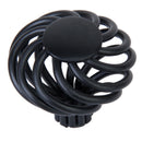 Set Of Spiral Cage Cabinet Door Window Cupboard Knob With Mounting Screw Black