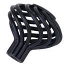 Set Of Spiral Cage Cabinet Door Window Cupboard Knob With Mounting Screw Black