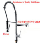 Set Of Pull Out Kitchen Sink Faucet With Hoses For Home Commercial Silver